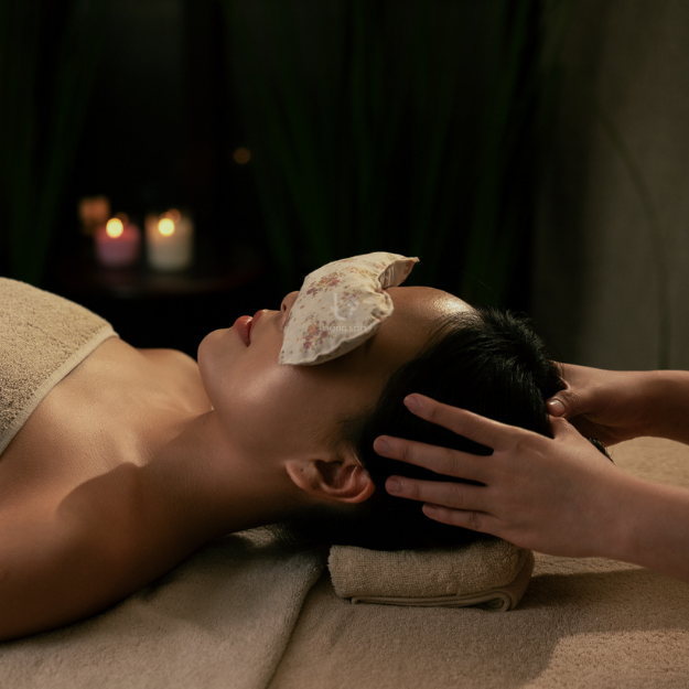 THƯ GIÃN ĐẦU & CHỐNG RỤNG TÓC HOA BƯỞI